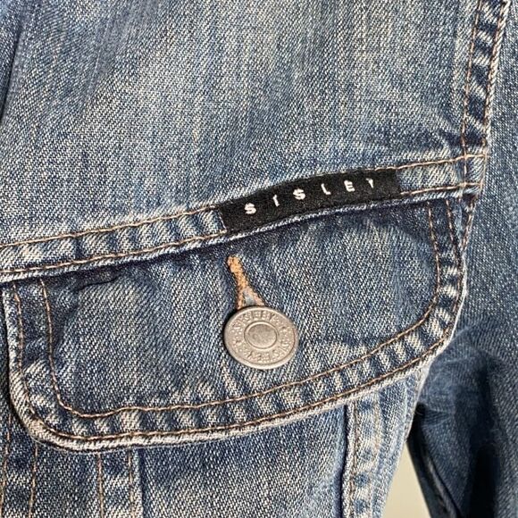 Sisley Vintage Denim Jean Jacket - Picture 8 of 14